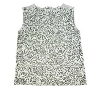 Rosemunde Copenhagen lace scalloped edge sleeveless women’s top